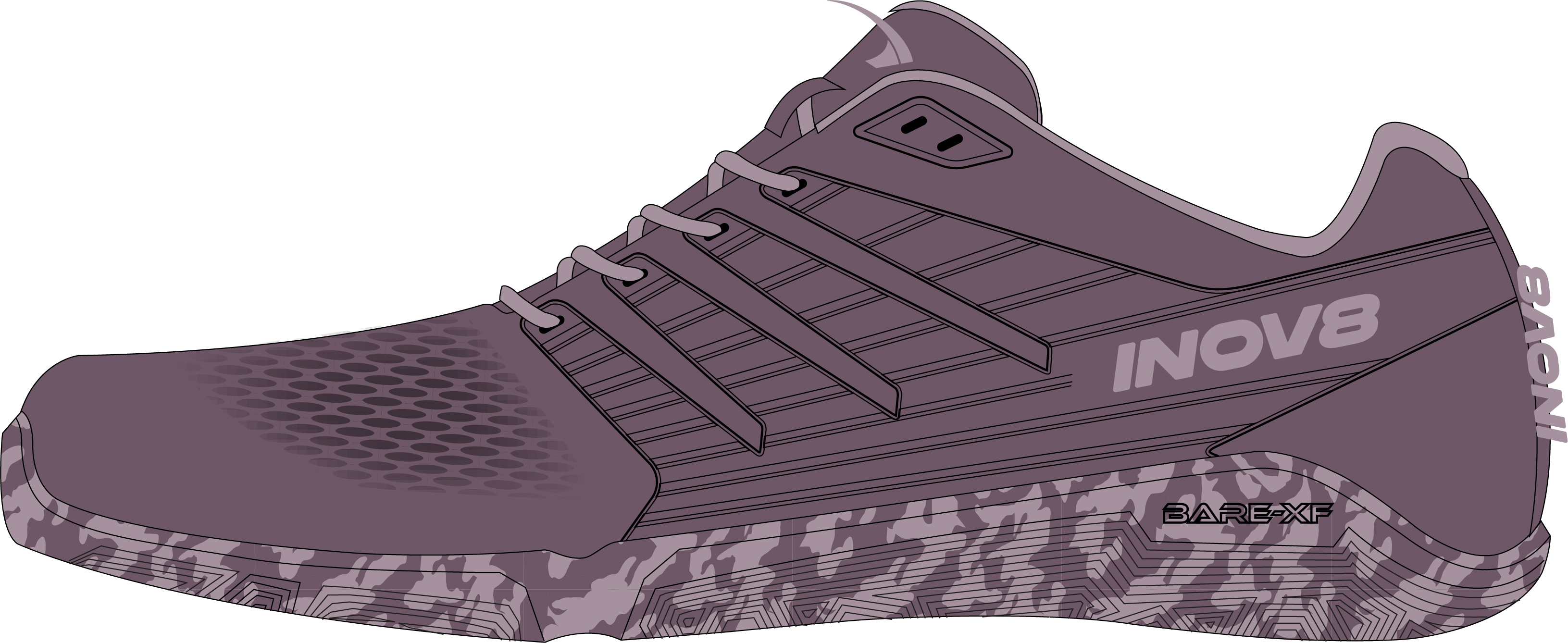 Image Inov8  Bare-XF V2 Femme MAUVE/MULTI  W10.5